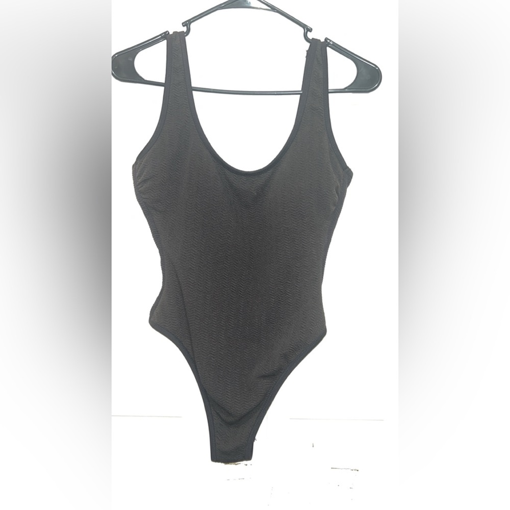 Black Textured swimsuit